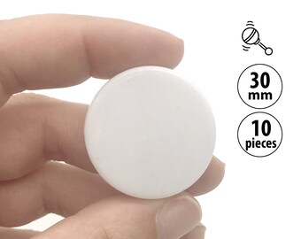 10 Insertos de Sonajero Grandes de 30 mm, Generadores de Ruido para Juguetes, Sonajeros de Disco Vibrador de Ruido para Peluches y Juguetes, Piezas de Repuesto para Generador de Sonido