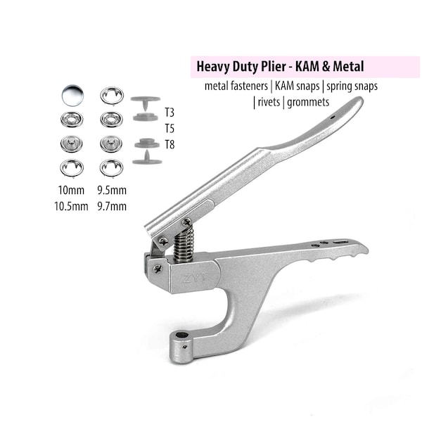 Multi-Funktions-Profi-Druckknopf-Zange für Metall-Druckknöpfe, KAM-Snaps, Metall-Druckknopf-Kit, KAM-Werkzeug, Hochleistungs-Druckknopf-Werkzeug