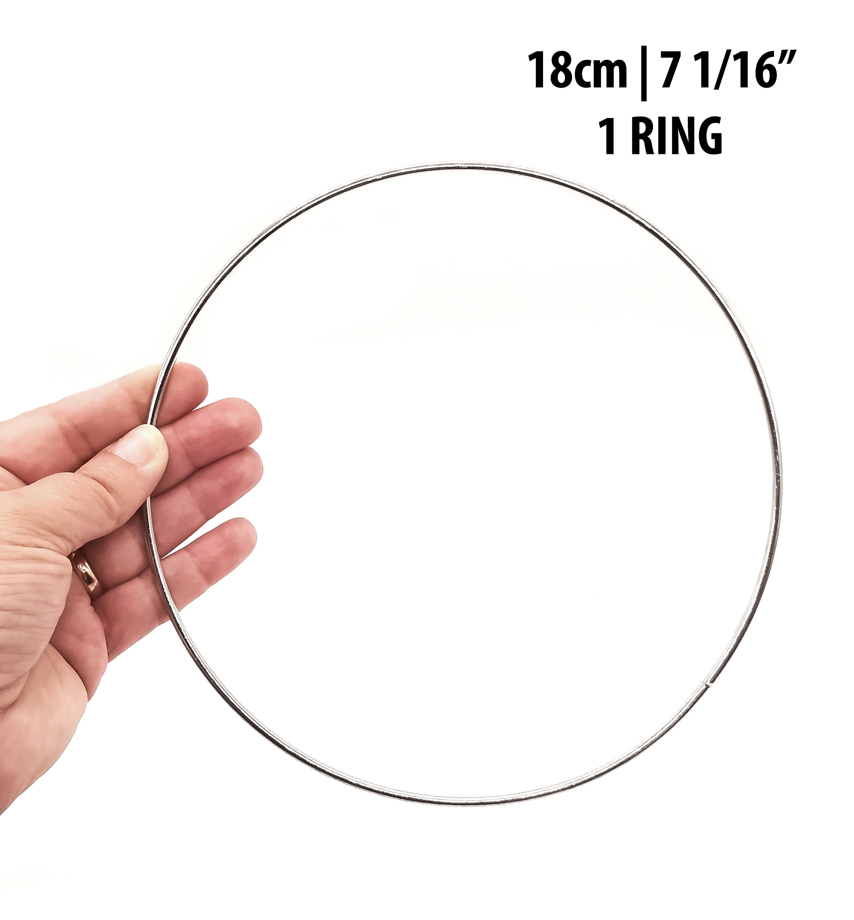 PEPRMROE 10 Pcs 6 Inch Silver Metal Rings Hoops Macrame Ring for Dream  Catchers and Crafts (Silver, 6inch)