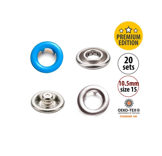 12 Sets Snap for Clothing Snaps Button Snap Fastener Kit Press Studs Snap  Fasten