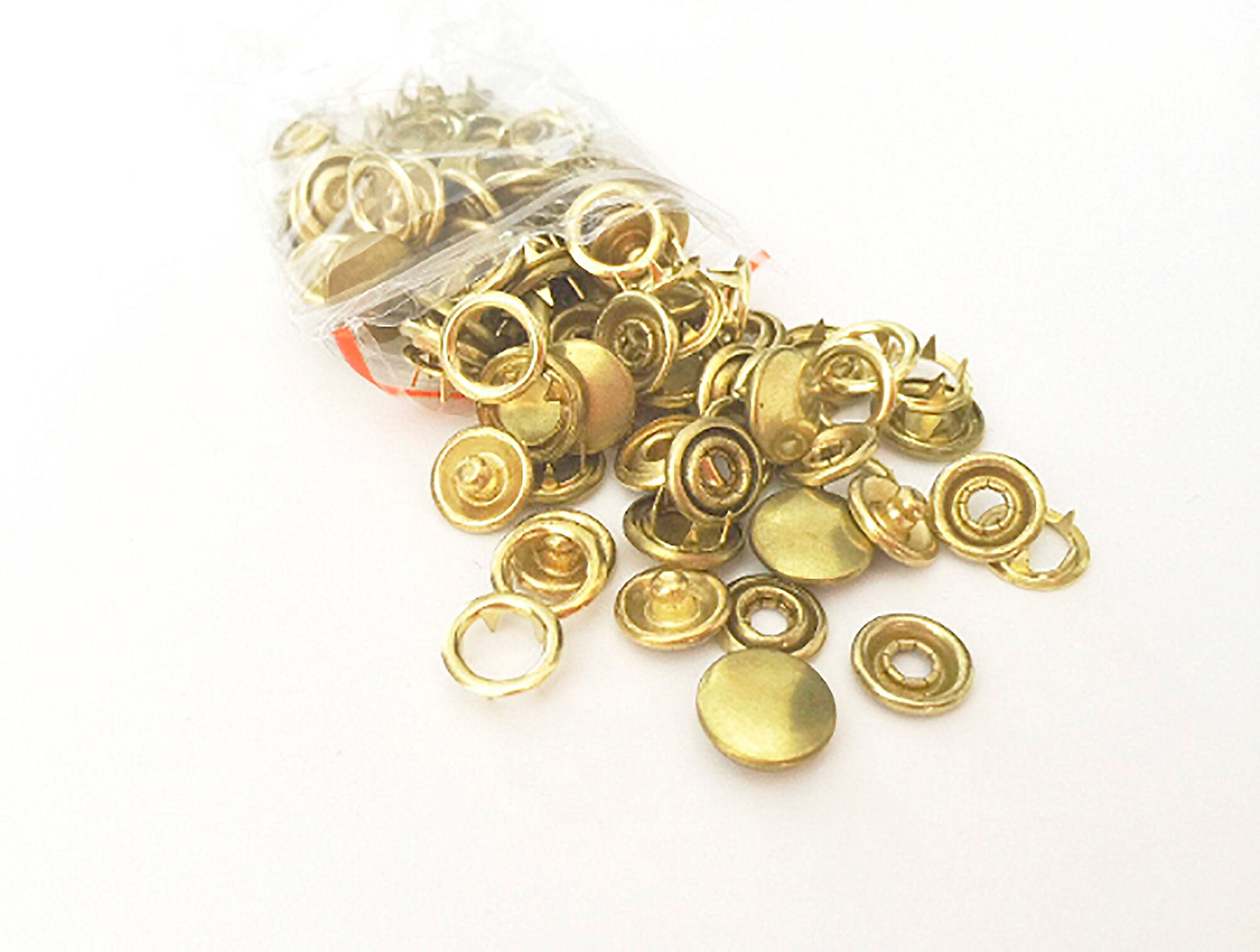 Brass Metal Snaps for Clothing Size 15 Decorative Snap Etsy