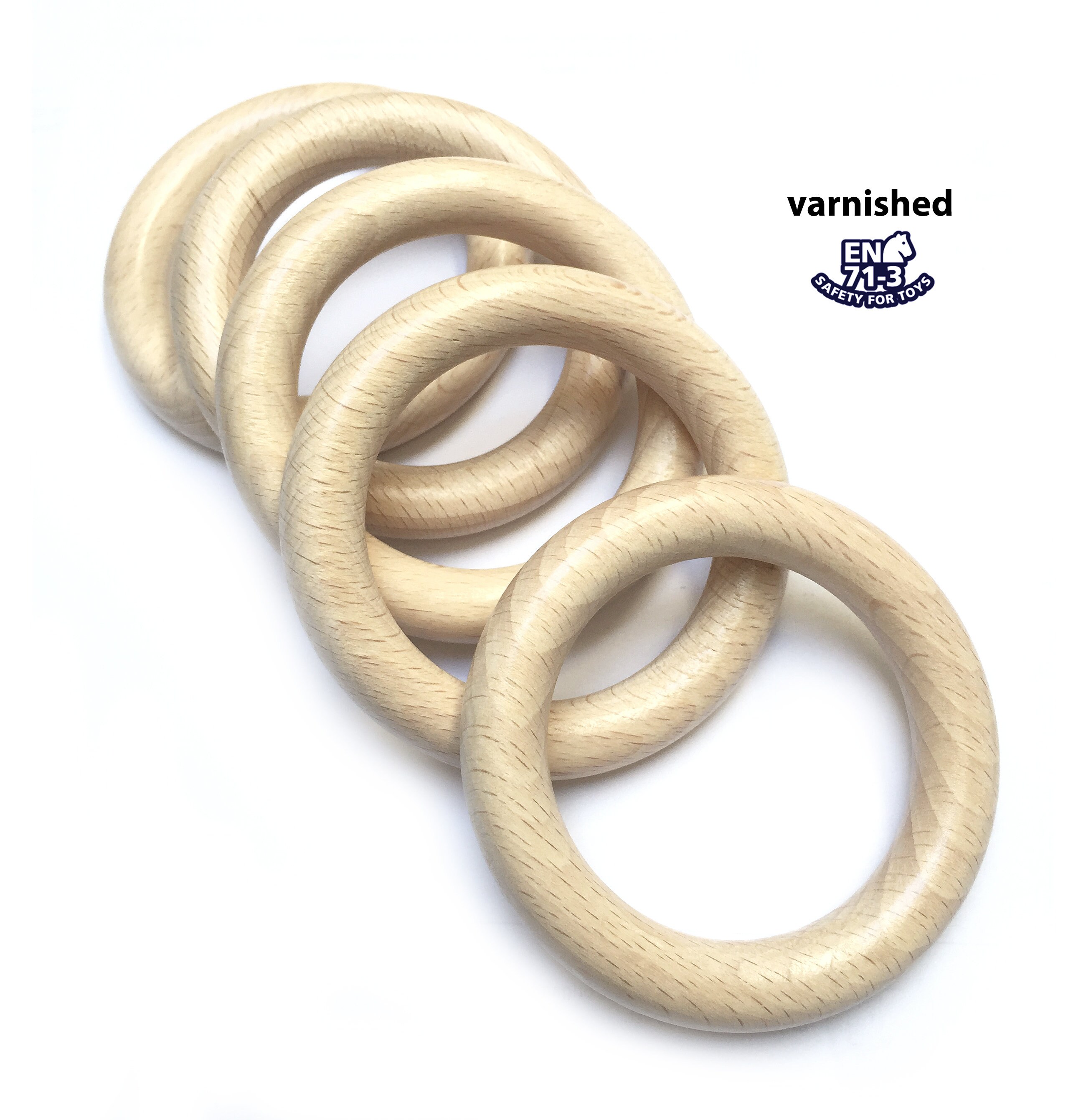 Natural Wood Ring Crafts (pack Of 50) Different Sizes (70mm, 65mm, 50mm,  40mm, 30mm) Untreated Wood Ring Crafts, Lace Accessories Crafts, Decoration