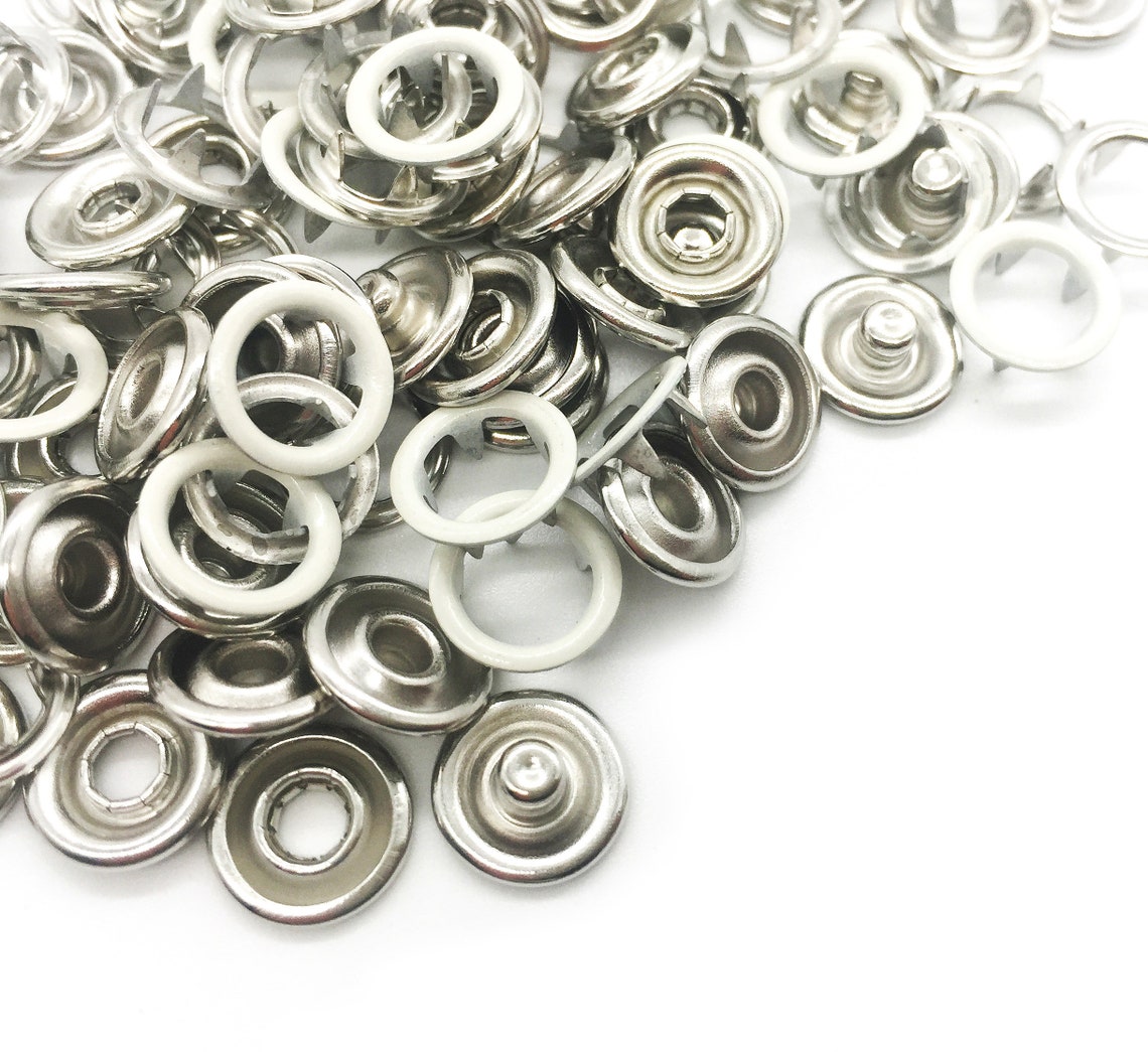 Off White Metal Snaps for Baby Clothes 9.5mm Baby Suits Snap Etsy