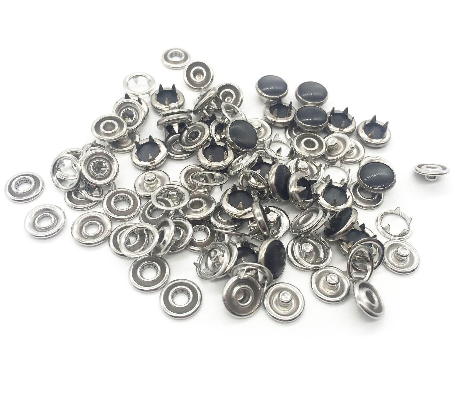 Black Pearl Snaps for Clothing Metal Snap Buttons Specialty Etsy