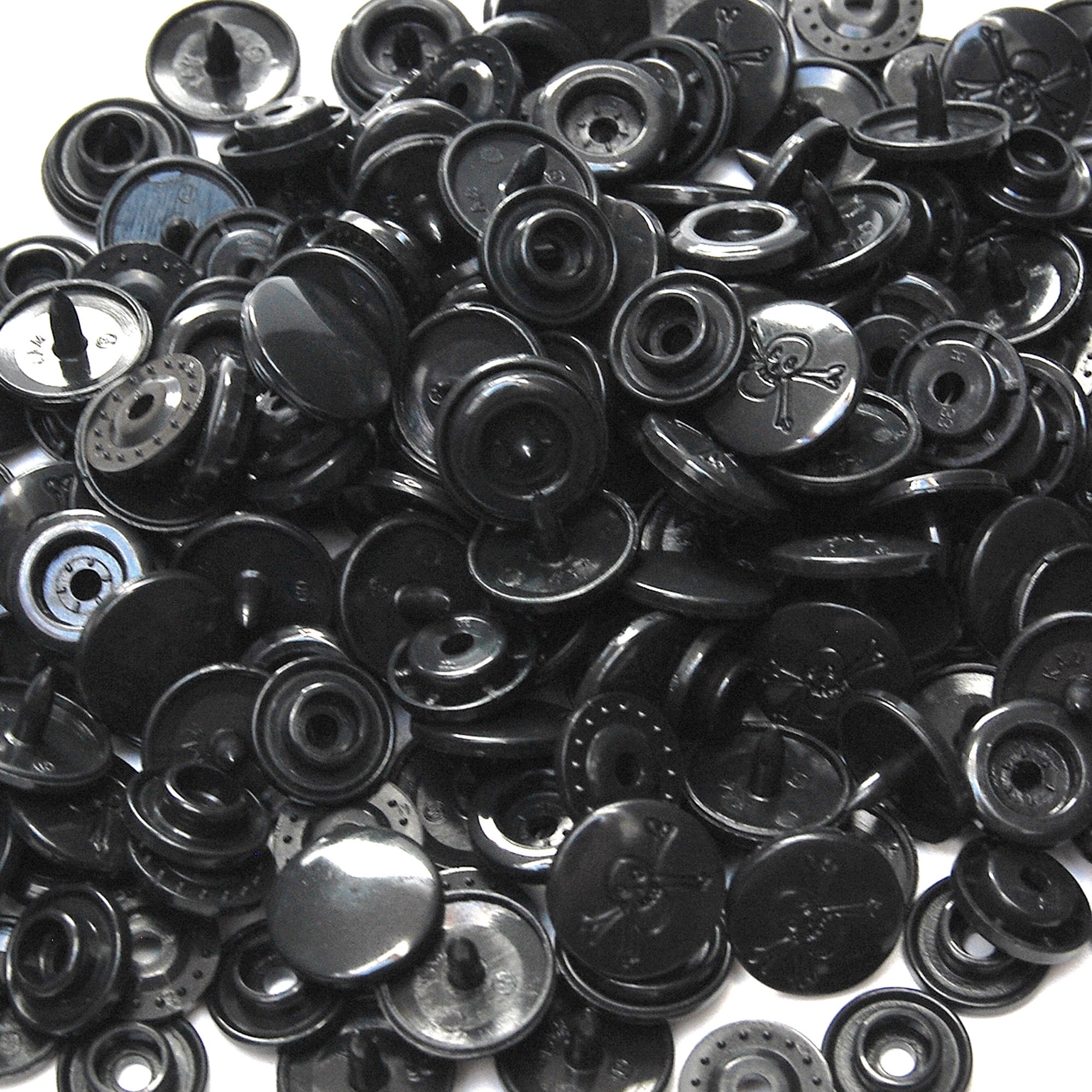 Skull Snaps Decorative Snaps for Gothic Baby Clothes Skull Etsy