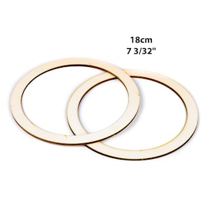 3/4" Large Wood Ring Wreath Blank for DIY