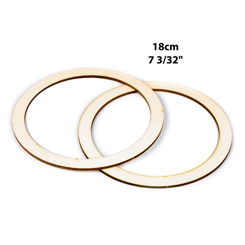 3/4" Large Wood Ring Wreath Blank for DIY