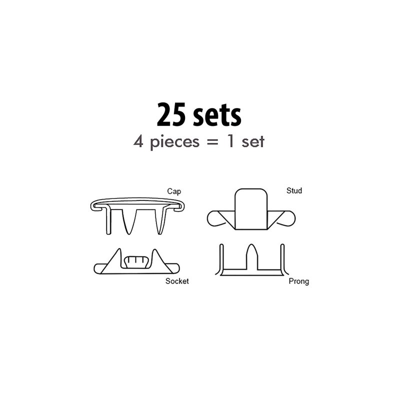 Pink Metal Snaps for Clothing 9.5mm Baby Clothes Snaps Size Etsy Norway