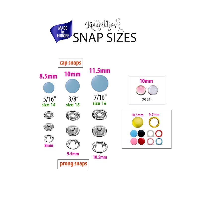 Small Baby Clothes Snaps Size 14 Brown Metal Snap Buttons for Etsy