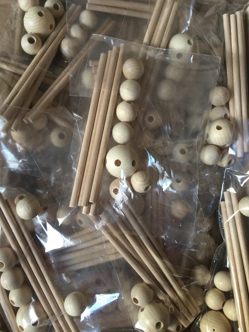 5 Baby Mobile Kit DIY BULK Natural Wood Baby Mobile Hanger Etsy