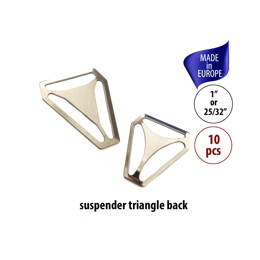 1 or 7/8 Suspender Triangle Back Slide Adjuster, Suspenders Ratchet