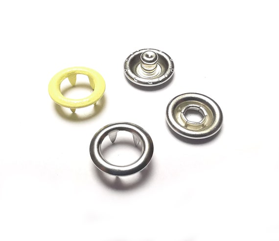Prym No-Sew Snap Fasteners Jersey Prong Ring 10 mm 01 Silver