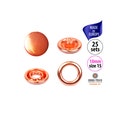 25 Rose Gold Snaps for Baby Clothes, Metal Snap Fastener Buttons, Cap No Sew Snaps for Clothing, Decorative Snaps, Gripper Poppers product logo