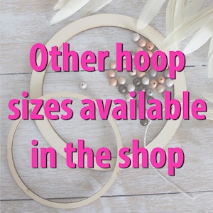 Grote houten ring om op te hangen, 3/4 krans blanco houten frames voor macrame, laser gesneden hoepel, Dreamcatcher ring, ronde baby mobiele frame DIY afbeelding 6