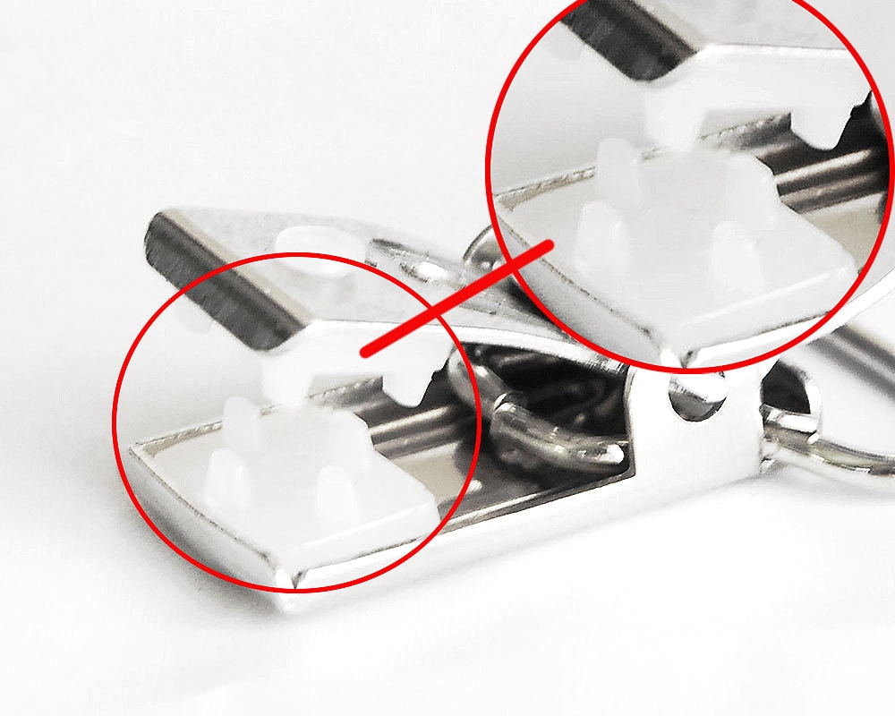 Clip Per Ciuccio A Forma Di Cuore - 10 Pezzi In Metallo Argento Con Fermaglio Sicuro - Foto 4