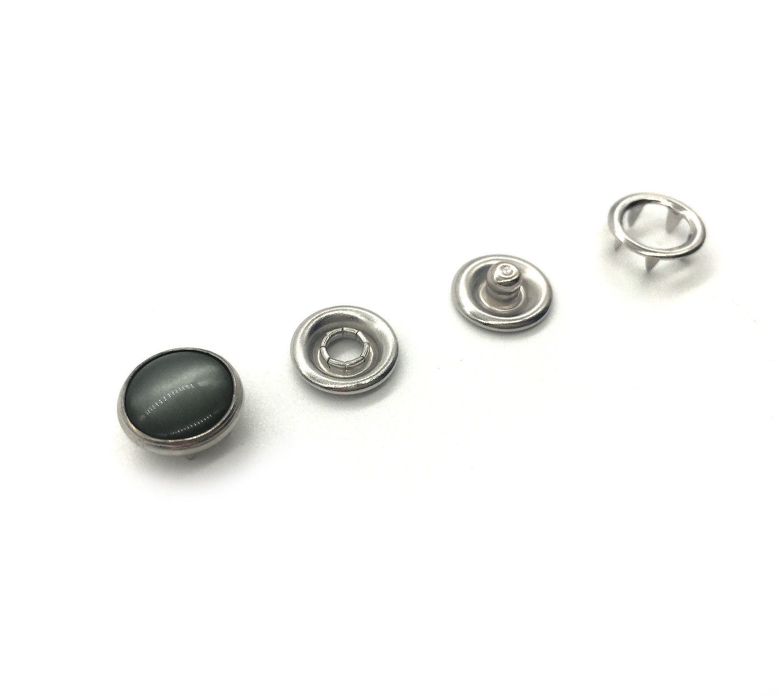 Black Pearl Snaps for Clothing Metal Snap Buttons Specialty Etsy