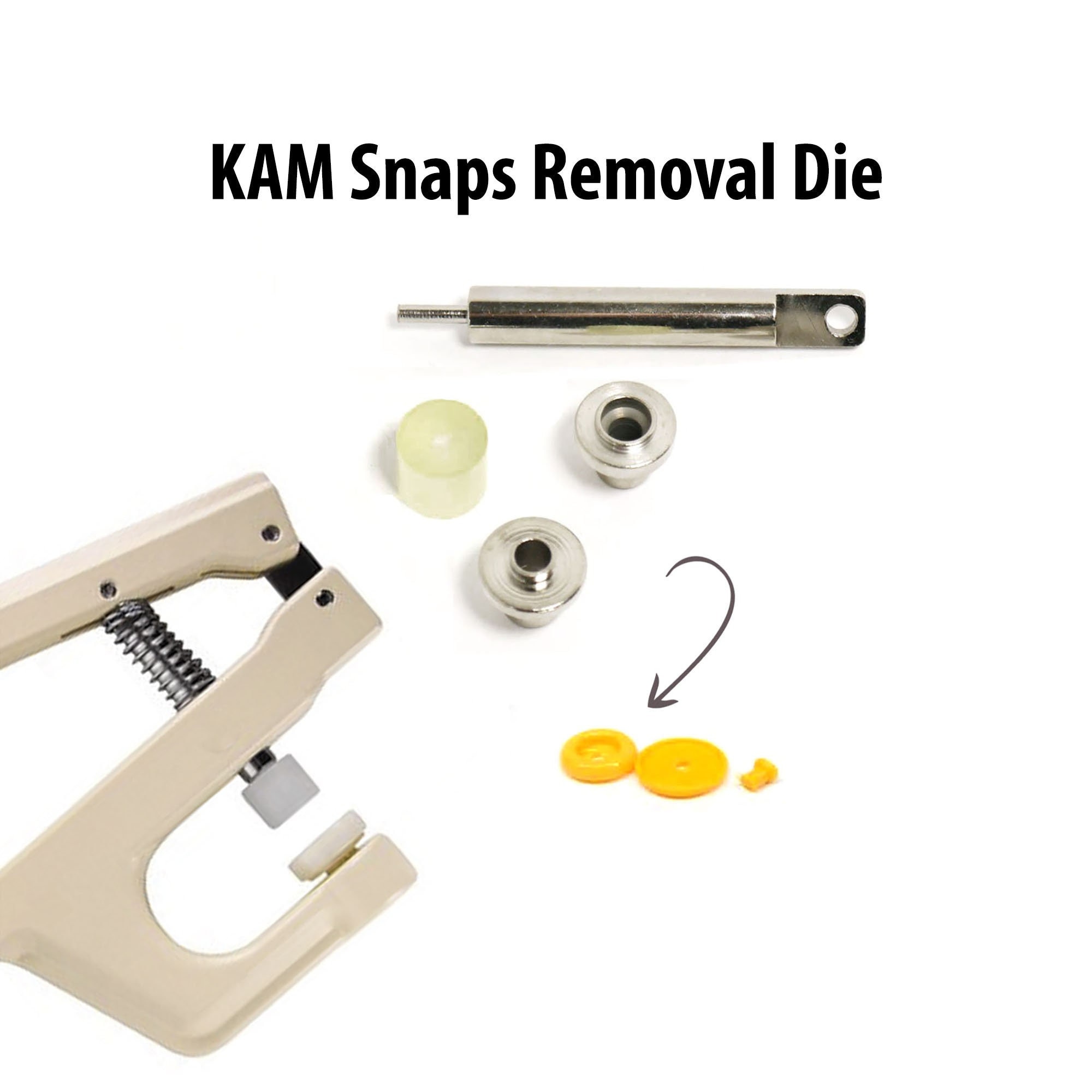 KAM Plastic Snap Dies for Professional Kam® Plastic Snaps/snap Press DK-93  us-based Company Dk 93/table Press -  Denmark