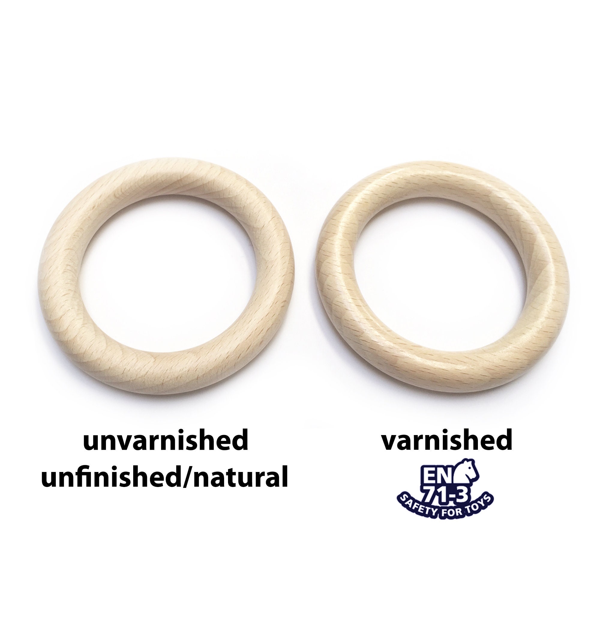 Simple Wooden Rings. - The Merrythought