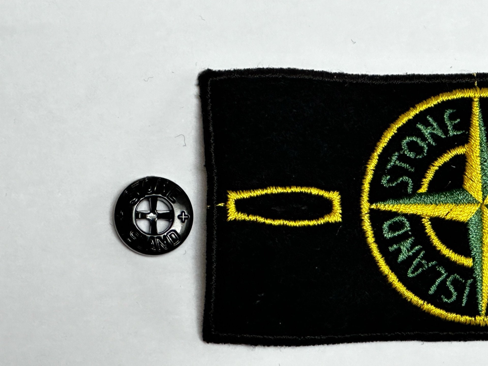 GENUINE Stone Island Badge Original Authentic With 2 Buttons Etsy UK