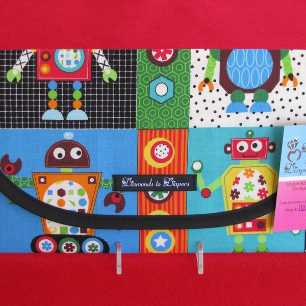 Robots 2 Diaper and Wipes Case Holder Clutch