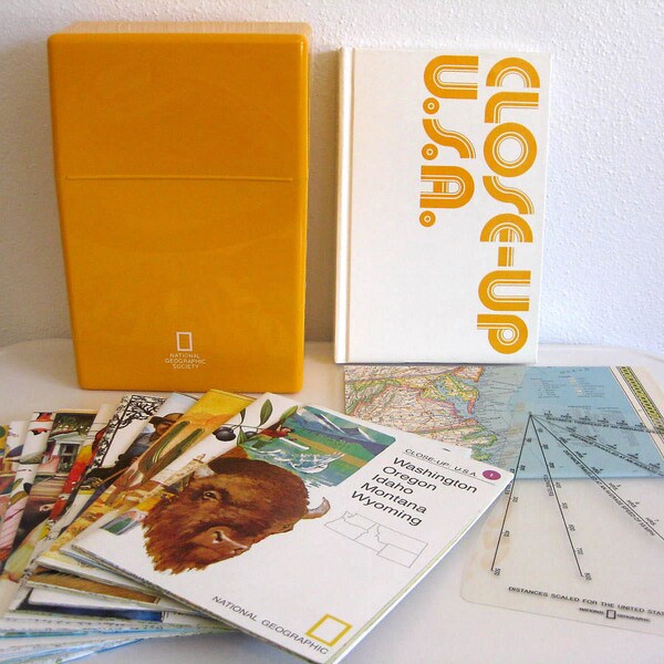 Set of National Geographic U.S. and State Maps (Close-Up U.S.A)