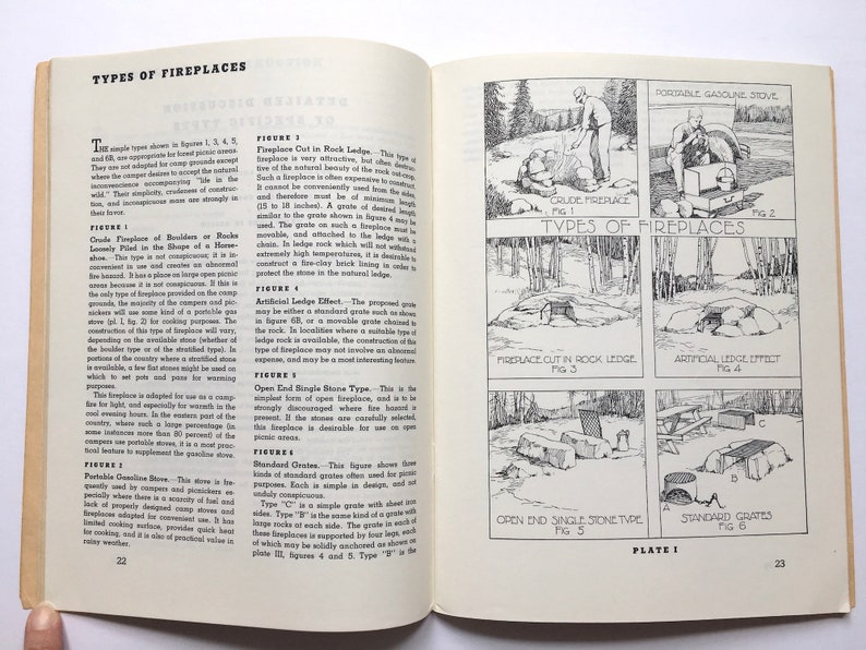 1937 Camp Stoves And Fireplaces Book U S Forest Service Etsy