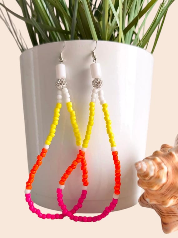 Boho Earrings Ibiza Style Handmade