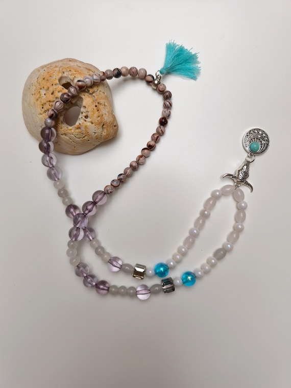 IBIZA Boho Necklace XXL with Bull's Head & Boho Pendant Handmade