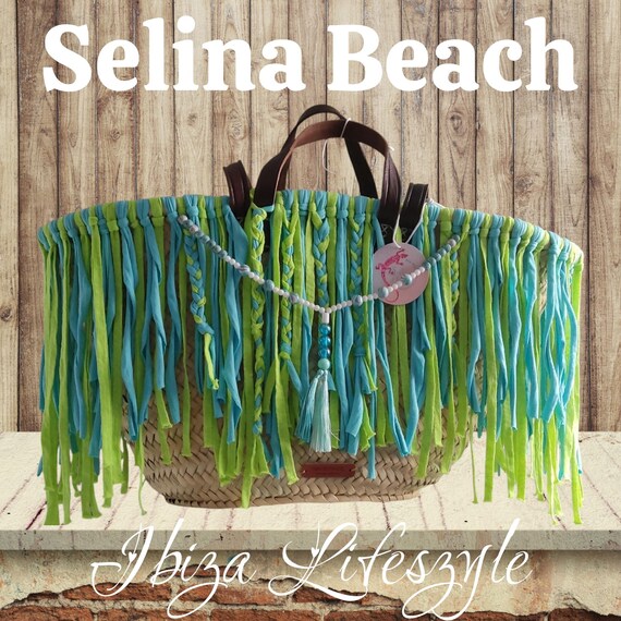 Ibiza Basket Bag XXL Boho Hippie Festival Beach Hand Made