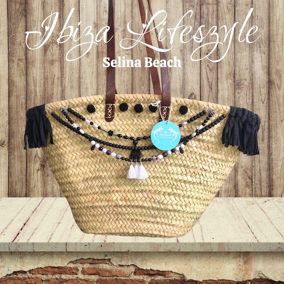 Ibiza basket bag beach bag "Alcudia" XXL shopper festival handmade new