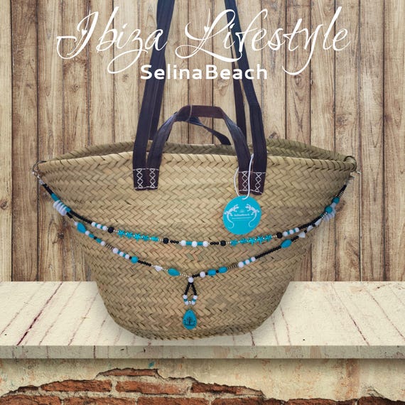 Ibiza Korbtasche Strandtasche "Valdemossa" XXL Shopper Festival Hand Made Neu