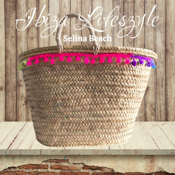 Mallorca basket bag "Valdemossa" beach bag boho festival shopper handmade