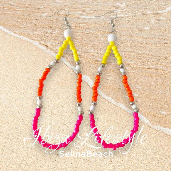 Ibiza Boho Earrings Handmade New