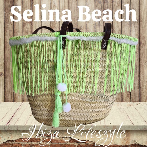 Ibiza Beach Bag Shopping Bag XXL Boho KIWI Handmade