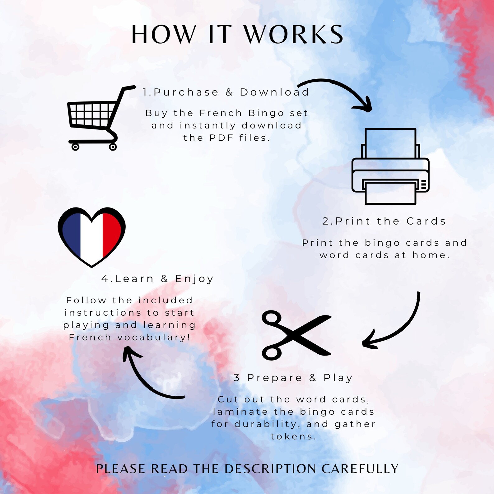 Printable French Bingo Game, Kids & Adults Learning French Greetings ...