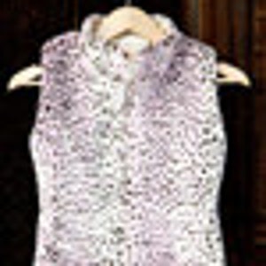 Girls Faux Fur Vest Pink and Brown Leopard Print, Little Girl Vest, Pink Girls Vest, Animal Print, Cheetah Print, Faux Fur, Girl Winter Vest image 2