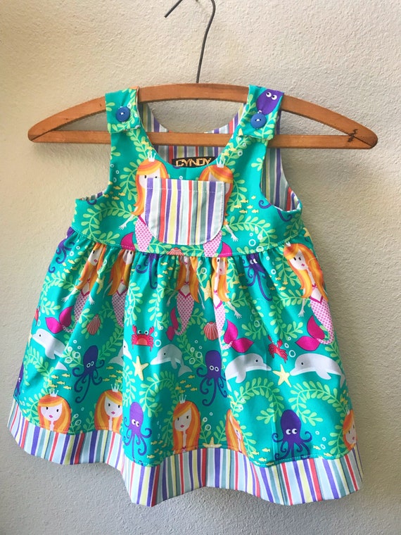 Little Girls Dress, Summer Girls Dress, Mermaids, Ocean, Green, Sea, Sundress, Summer, Beach Girls Dress, Toddler Dress Girls Boutique Dress Little Girls Dress, Summer Girls Dress, Mermaids, Ocean, Green, Sea, Sundress, Summer, Beach Girls Dress, Toddler Dress Girls Boutique Dress
