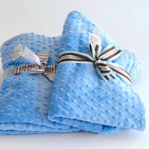 Baby Boy Blanket Blue Minky Dot, baby minky, Blue baby blanket, newborn baby blanket, baby shower boy gift, minky, baby boy blanket, swaddle