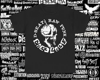 T-shirt Discharge Punk Crust D Beat - Etsy