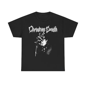 Christian Death T Shirt Goth Alien Sex Fiend Bauhaus Specimen Mephisto Walz The Sisters of Mercy Unisex Heavy Cotton T-Shirt S-5XL