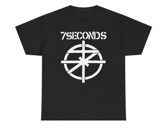 7 Seconds T Shirt Straight Edge Hardcore Punk Gorilla Biscuits SSD Negative Approach Youth Brigade Unisex Heavy Cotton T-Shirt S-5XL