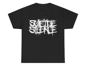 Suicide Silence T Shirt Deathcore Whitechapel Lorna Shore Chelsea Grin Carnifex Thy Art Is Murder Unisex Heavy Cotton T-Shirt S-5XL