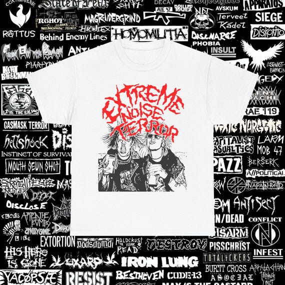 Extreme Noise Terror 2009 ツアー Tシャツ ハードコア Extreme Noise Terror T Shirt Crust Punk Nausea Discharge Driller