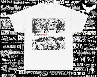 Disrupt Band T-shirt Old School Punk Rock Merch Vintage Punk