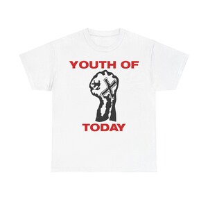 Youth of Today T Shirt Straight Edge Punk Gorilla Biscuits 7 Seconds Judge Warzone Chain of Strength Unisex Heavy Cotton T-Shirt S-5XL