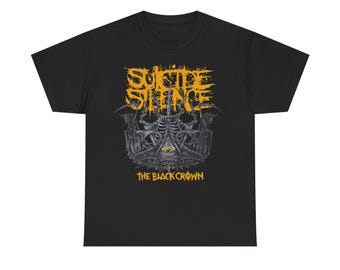 Suicide Silence T Shirt The Black Crown Deathcore Whitechapel Chelsea Grin Carnifex Lorna Shore Unisex Heavy Cotton T-Shirt S-5XL