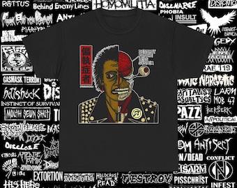 Paranoid T Shirt  Destroy Future Less System Crust Punk D-beat Doom Warcollapse Physique Anti Cimex Nausea Unisex Heavy Cotton T-Shirt S-5XL