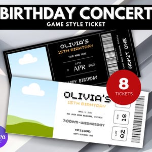 Editable Concert Ticket Template: DIY Printable Surprise (Digital Download)