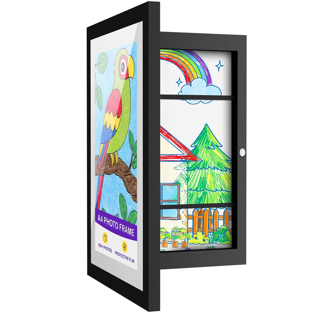 Front Opening Kids Art Frame Kids Artwork Frames Changeable Durable ...