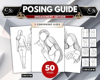 Posing Guide for Photographers, 50+ Creative Pose Ideas, Engagement, Digital Download